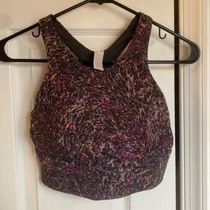 Lululemon high neck racerback tank top with built in sports bra